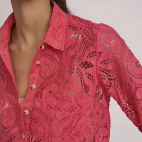 Anthropologie Maeve Slim Pink Button Down
SZ 4 - Picture 3 of 9